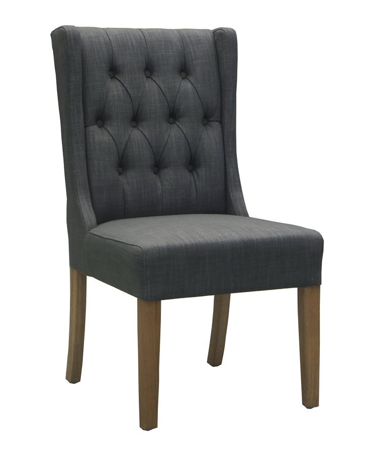 Single velvet dining chair